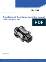 Translation of The Original Operating Manual HSK Clamping Set