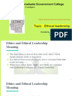 Ethical Leadership