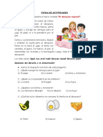 FICHA DE ACTIVIDADES Plan Lector