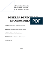 Deberes, Derechos, Reocnocimiento