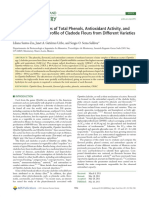 Comparative Analyses of Total Phenols, Antioxidant Activity