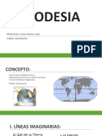 Geodesia: Profesor: Cesar Padilla Diaz Curso: Geografía