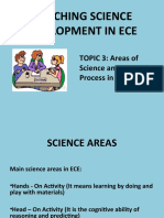 Topic 3 - Areas of Science in ECD