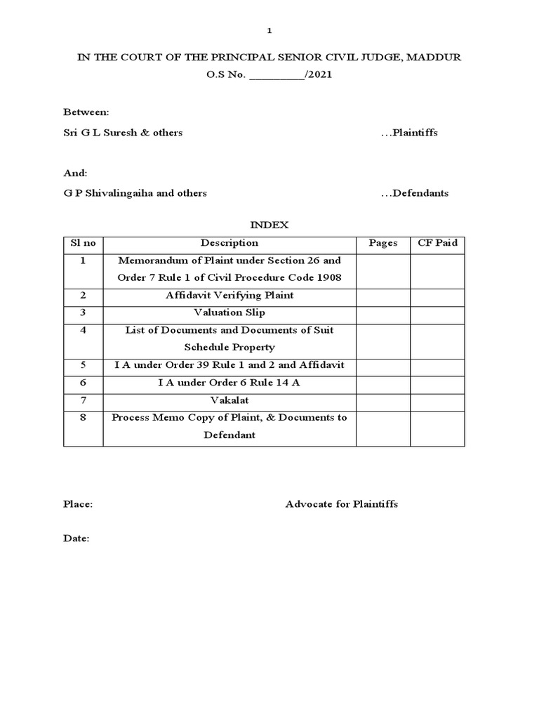 Partition Suit 1922 PDF Lawsuit Affidavit