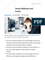 10 Tips To Prevent Malware and Computer Viruses - Reader Mode