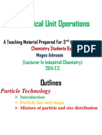 Mechanical Unit Operations: A Teaching Material Prepared For 3 Year Industrial