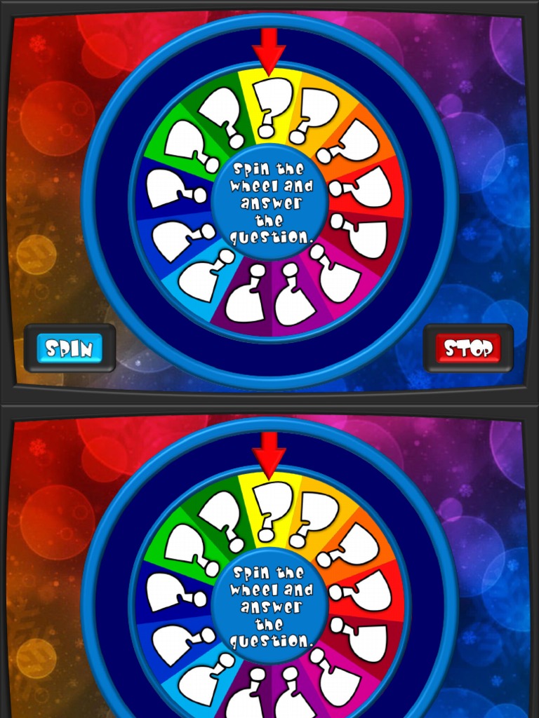 Spin the Wheel Quiz Fun Activities Games Games 64214 PDF