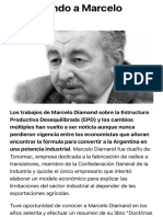 Recordando A Marcelo Diamand - Infobae