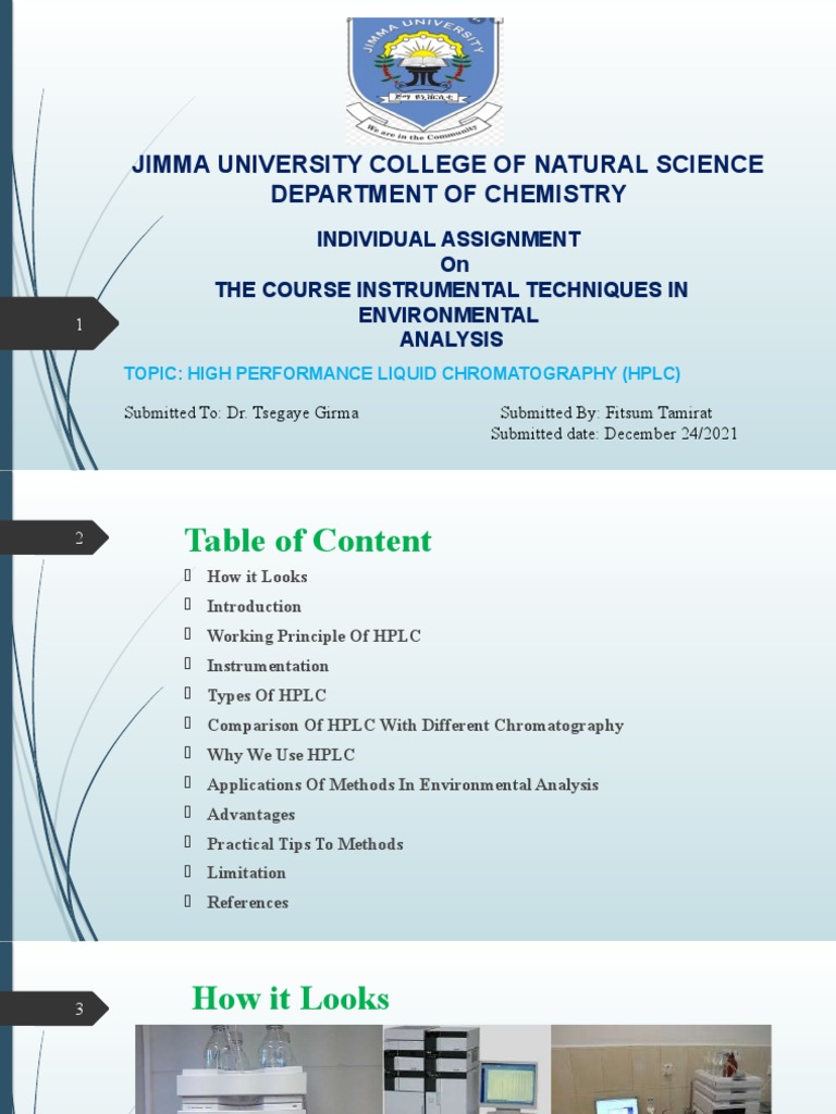 Hplc Presentation Ppt Autosaved Pdf High Performance Liquid