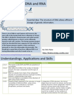 Essential Idea: The Structure of DNA Allows Efficient Storage of Genetic Information