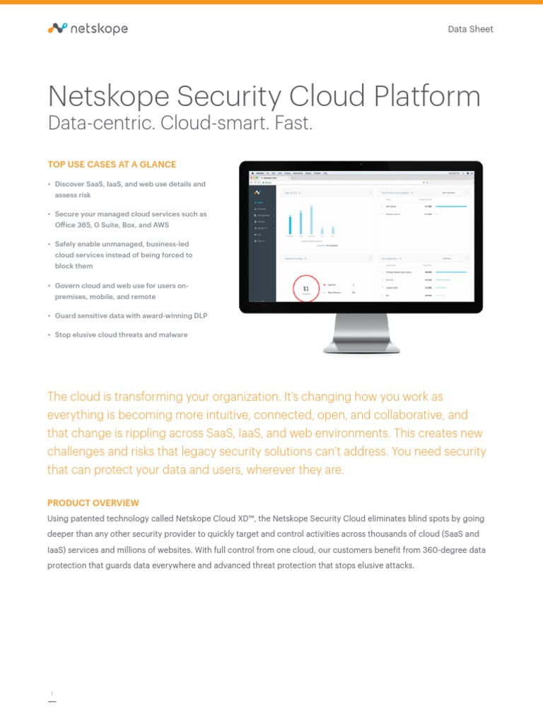 Netskope Security Cloud Platform: Data-Centric. Cloud-Smart. Fast | PDF ...