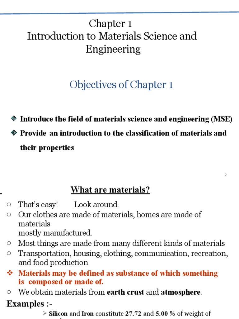 Introduction to Materials Classification | PDF | Materials Science | Metals