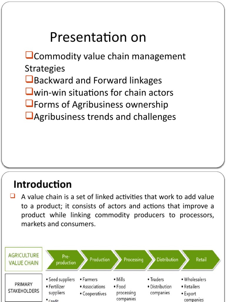 Value Chains Coursework Presentation Final | PDF | Agriculture ...
