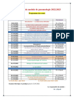 Programme de Module de Pneumologie 2022.2023