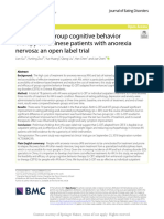 The Effect of Group Cognitive Behavior Therapy On
