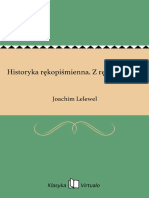 Historyka Rekopismienna Z Rekopisu 1815