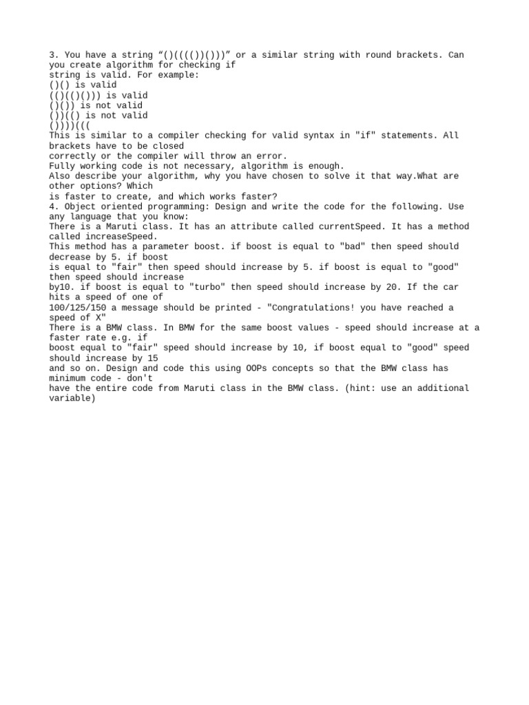 Interview Test Questions | PDF | Computers | Technology & Engineering