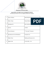 Renaissance University, Indore Proforma of First Page of Presentations