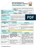 Sesión de Aprendizaje 13 - 2022 - Proporcionalidad