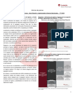 Informe de Prensa - Estructura de Empleo e Ingresos - 31 AGUN y AGR - 1T2018
