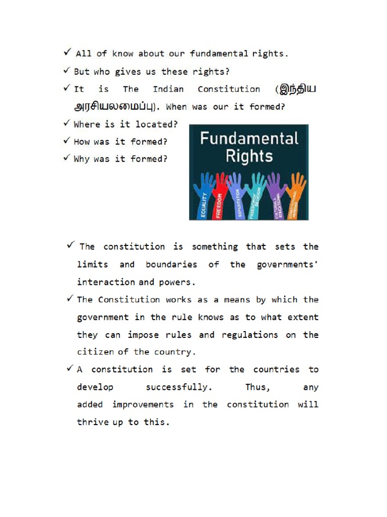 Pillars of Indian Constitution PDF