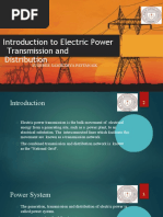 Introduction To Electric Power Transmission and Distribution