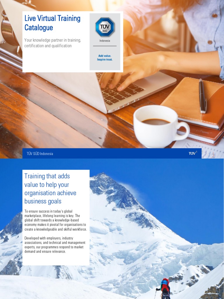 TUV SUD ID Training Product Catalogue Jul Dec 2022 Ver 2 PDF