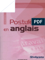 Postuler en Anglais-Edition Studyrama