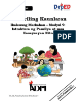 Pansariling Kaunlaran12 - Q2 - Mod 9 - Istruktura NG Pamilya at Mga Kasaysayan Nito - v2