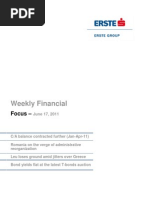 2011-06-17 Erste Financial Focus Weekly