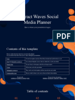 Abstract Waves Social Media Planner by Slidesgo