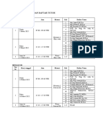 Jadwal Tutorial Dan Daftar Tutor 2022 Blok BTKG