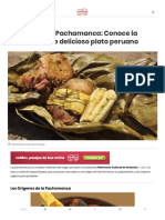 Historia de La Pachamanca - Conoce La Receta de Este Delicioso Plato Peruano - Viajar Por Perú