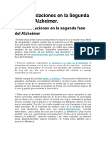 Recomendaciones en La Segunda Fase Del Alzheimer