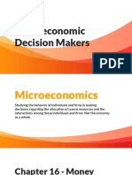 Unit 3 Microeconomics Chapter 17 Money and Banking Chapter 18 Workers Chapter 19 Trade Unions