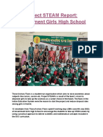 Project STEAM Report: Government Girls High School