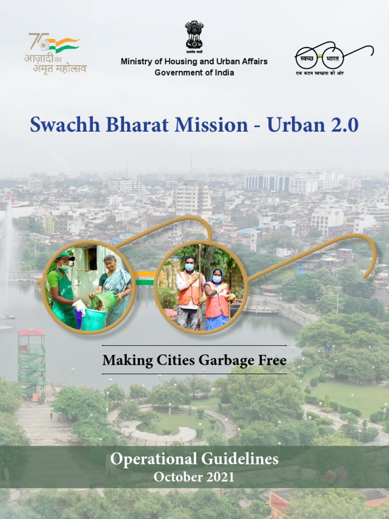 Swachh Bharat Mission Urban 2.0 Guidelines | PDF | Sanitation | Sewage ...