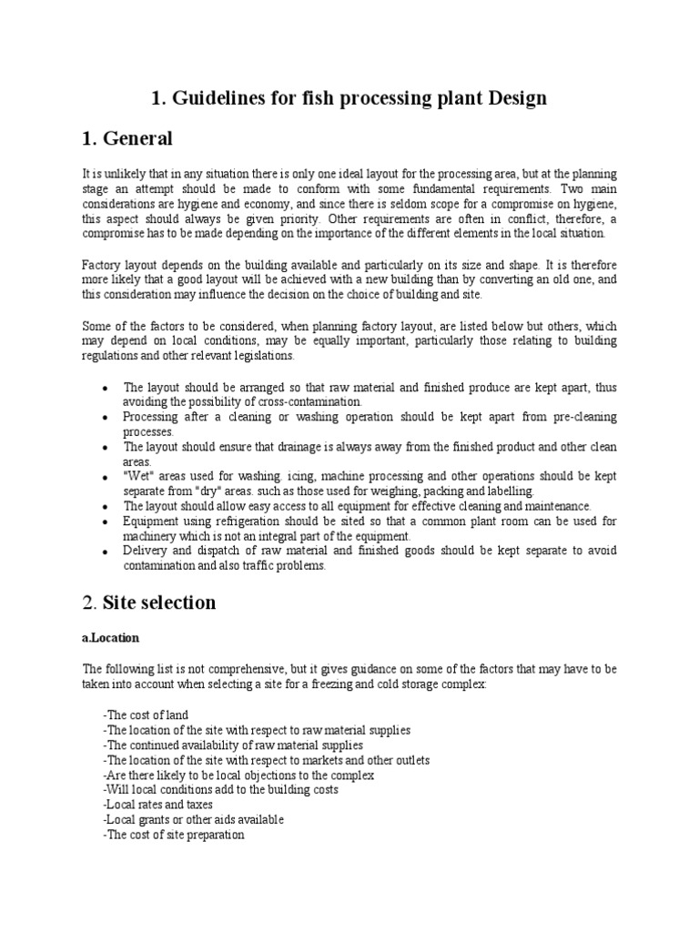Practical Design and Maintanance of Fish Processing Plant PDF Concrete Ventilation