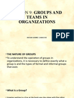 Lesson 9: Groups And: Teams in Organizations
