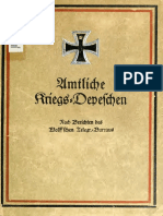 Amtliche Kriegs-Depeschen Nach Berichten Des Wolff'Schen Telegr.-bureaus 8 Band (1 Juni 1918 Bis 12 November 1918)