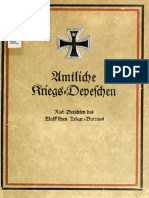 Amtliche Kriegs-Depeschen Nach Berichten Des Wolff'Schen Telegr.-Bureaus 8 Band (1 Juni 1918 Bis 12 November 1918)