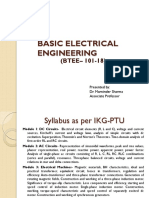 Basic Electrical Engineering: (BTEE - 101-18)