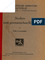 Fritz Loewenthal - Studien Zum Germanischen Raetsel