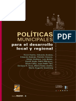 POLÍTICAS MUNICIPALES para El Desarrollo Local y Regional