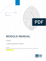 Modulhandbuch BSC Physik Aktuell