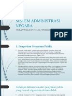 Sistem Administrasi Negara (Pelayanan Publik-Kelompok 1) - 1