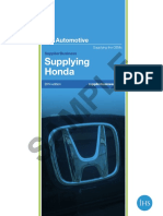 Supplying Honda: Sample