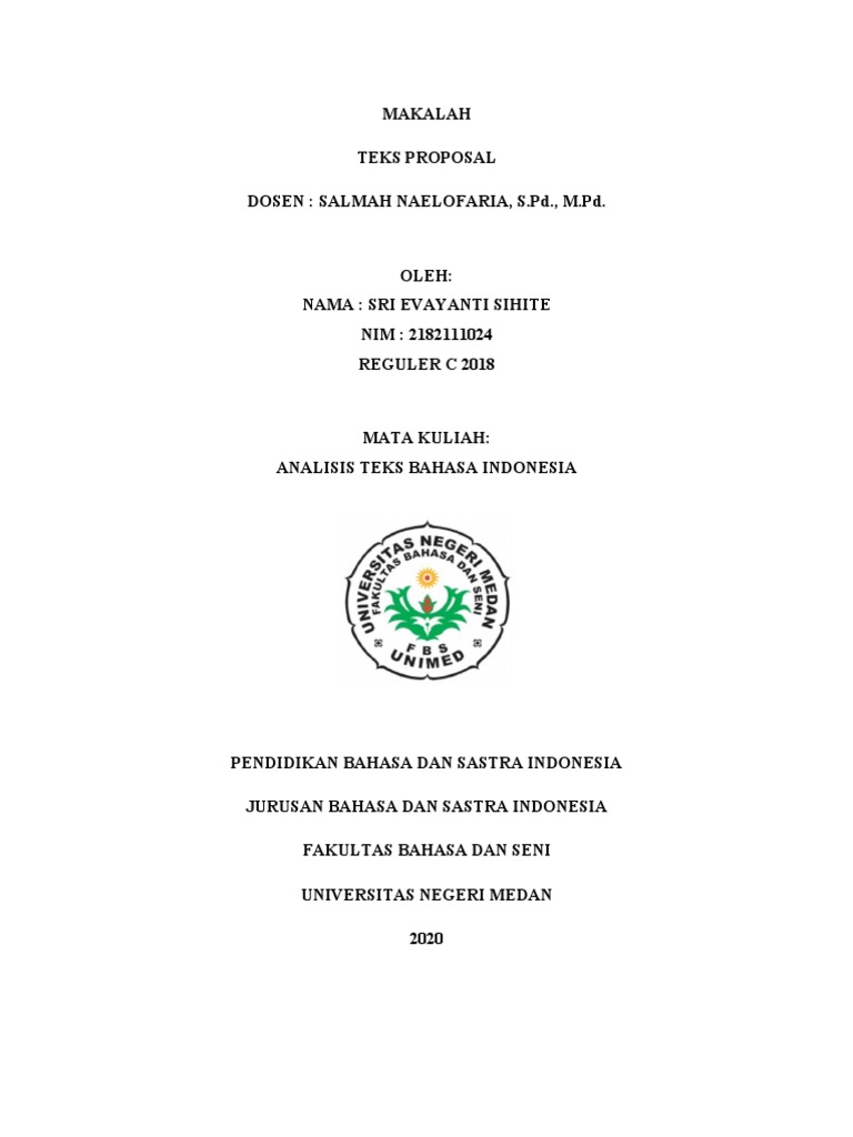 Makalah Teks Proposal Pdf