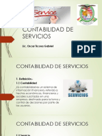 Contabilidad de Servicios: Lic. Oscar Ticona Gabriel