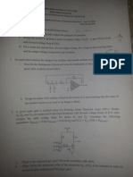 Electronics II Exam
